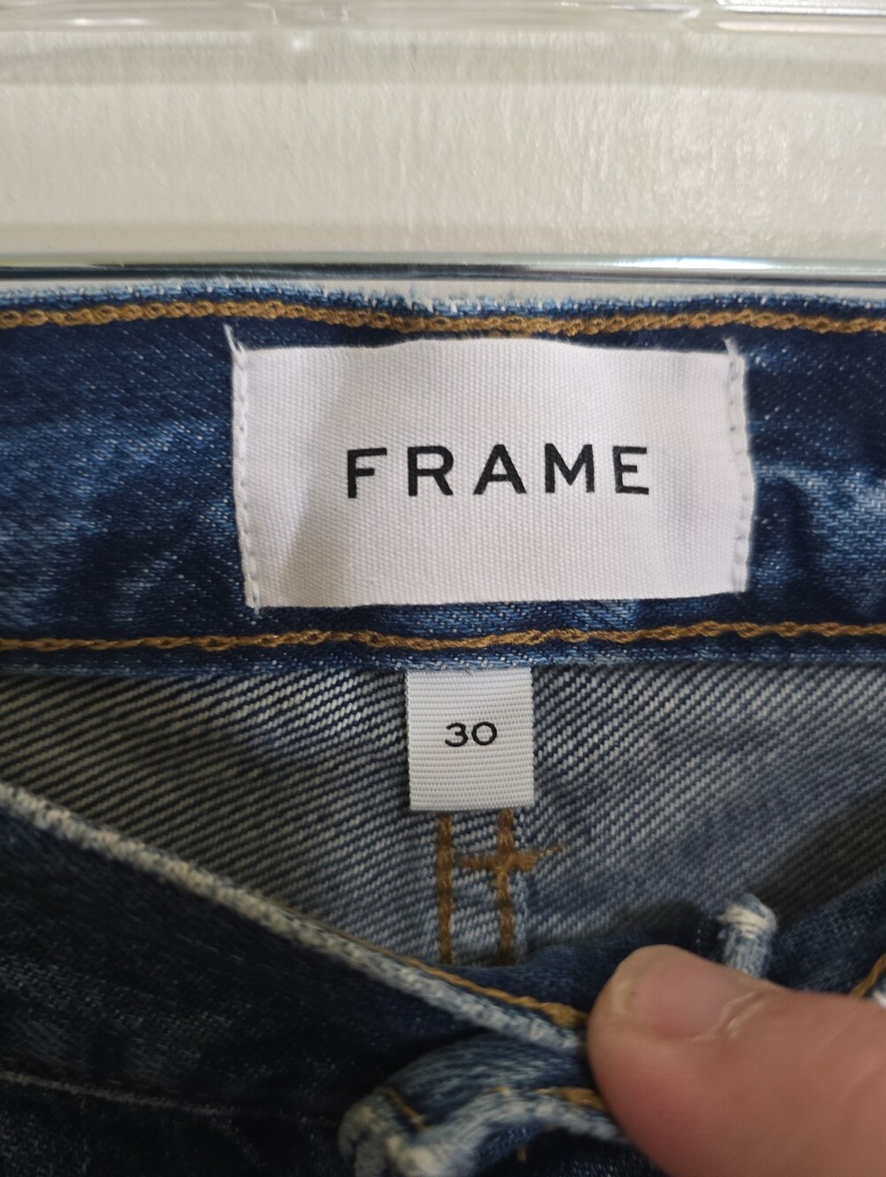 Frame Denim Le Original Jeans Angeles Sand 30 Rigid Denim High Rise Straight - Picture 5 of 8